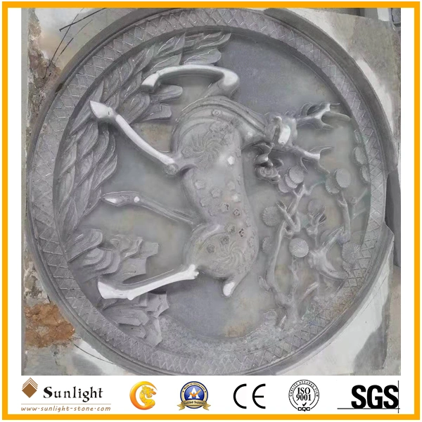 Hand Carved Marble/Granite Stone Relievo Carving for Wall Decoration