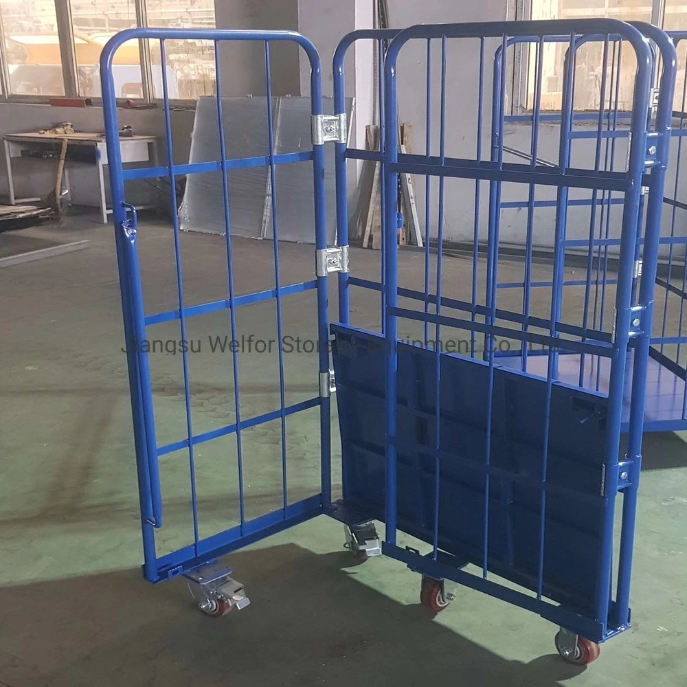 Steel Warehouse Storage Foldable Heavy Duty Roll Cage