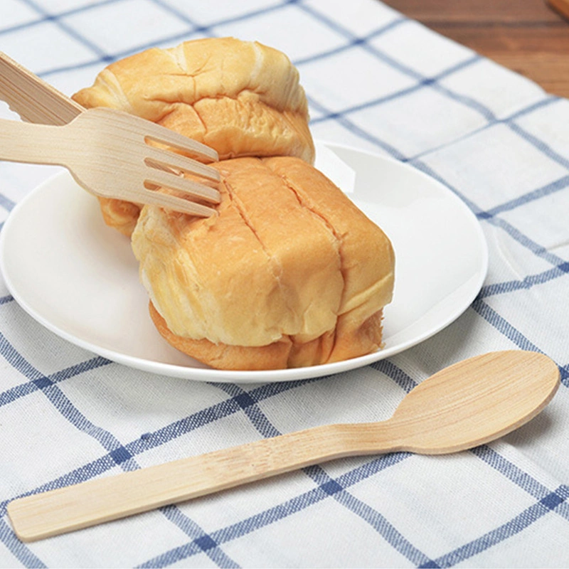 Jm Eco Friendly Disposable Bamboo Cutlery Set Fun for Party, Camping, Travel and BBQ BPA Free