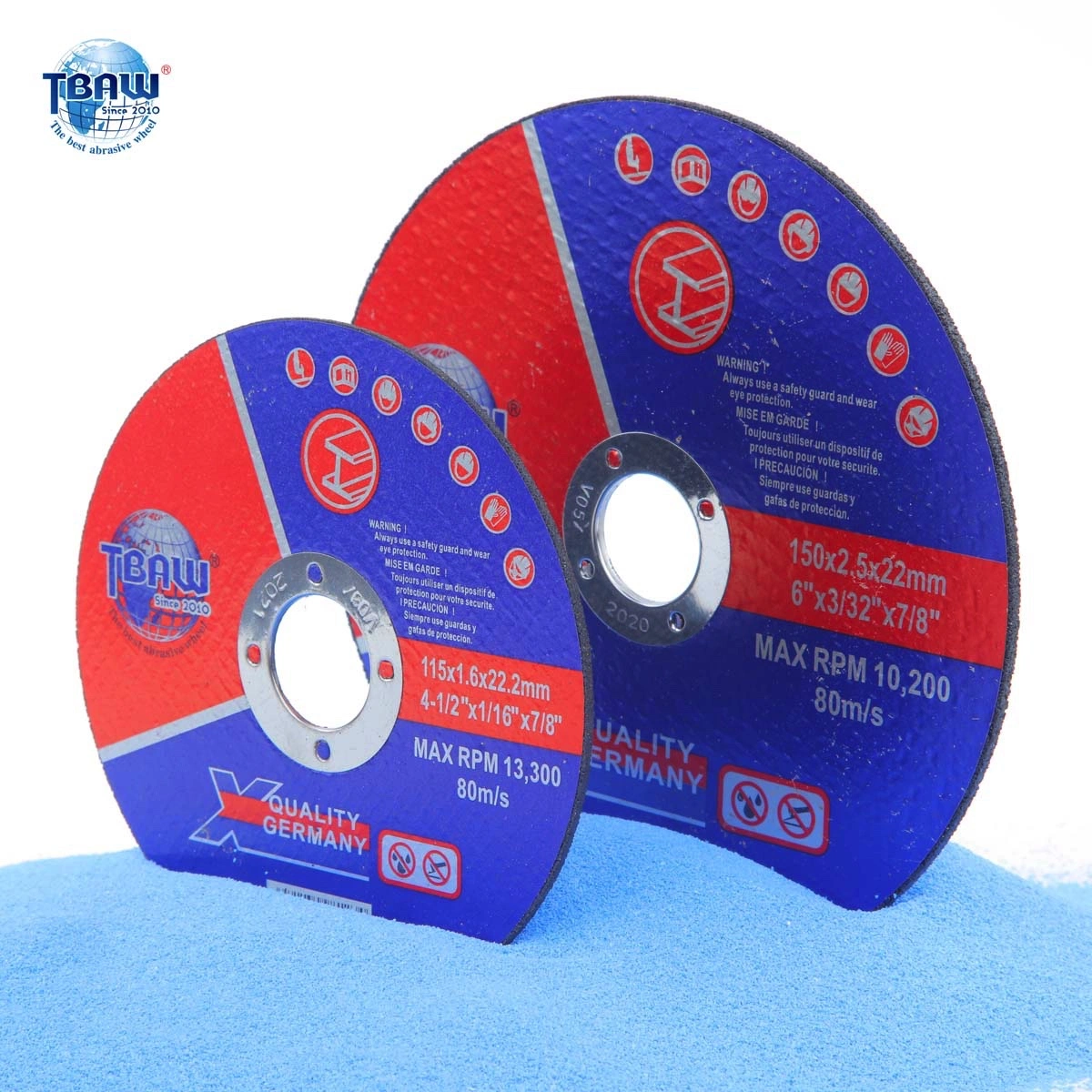 230X1.9X22.2mm Abrasive Metal Cut off Cutting Wheel with Non Woven Wheel