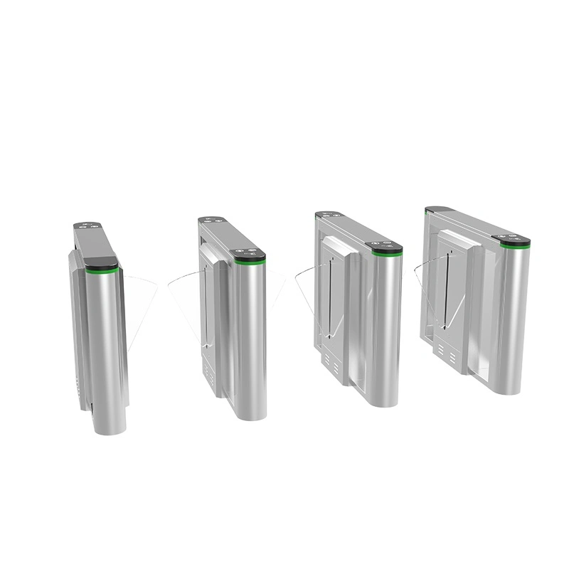 Brushless DC 24V Motor Flap Barrier Turnstile Gate with 304 Stainless Steel and Acrylic for School