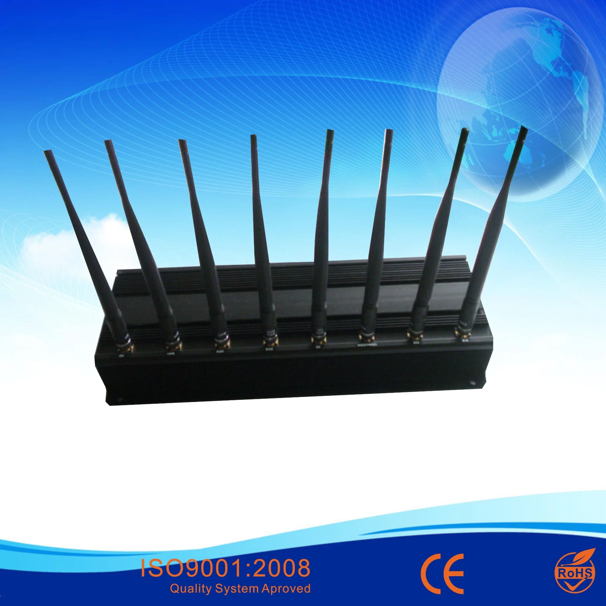 Leistungsstarkes GPS-GSM-WLAN-Signal für Mobiltelefone Jammer/Blocker/Interceptor/Isolator