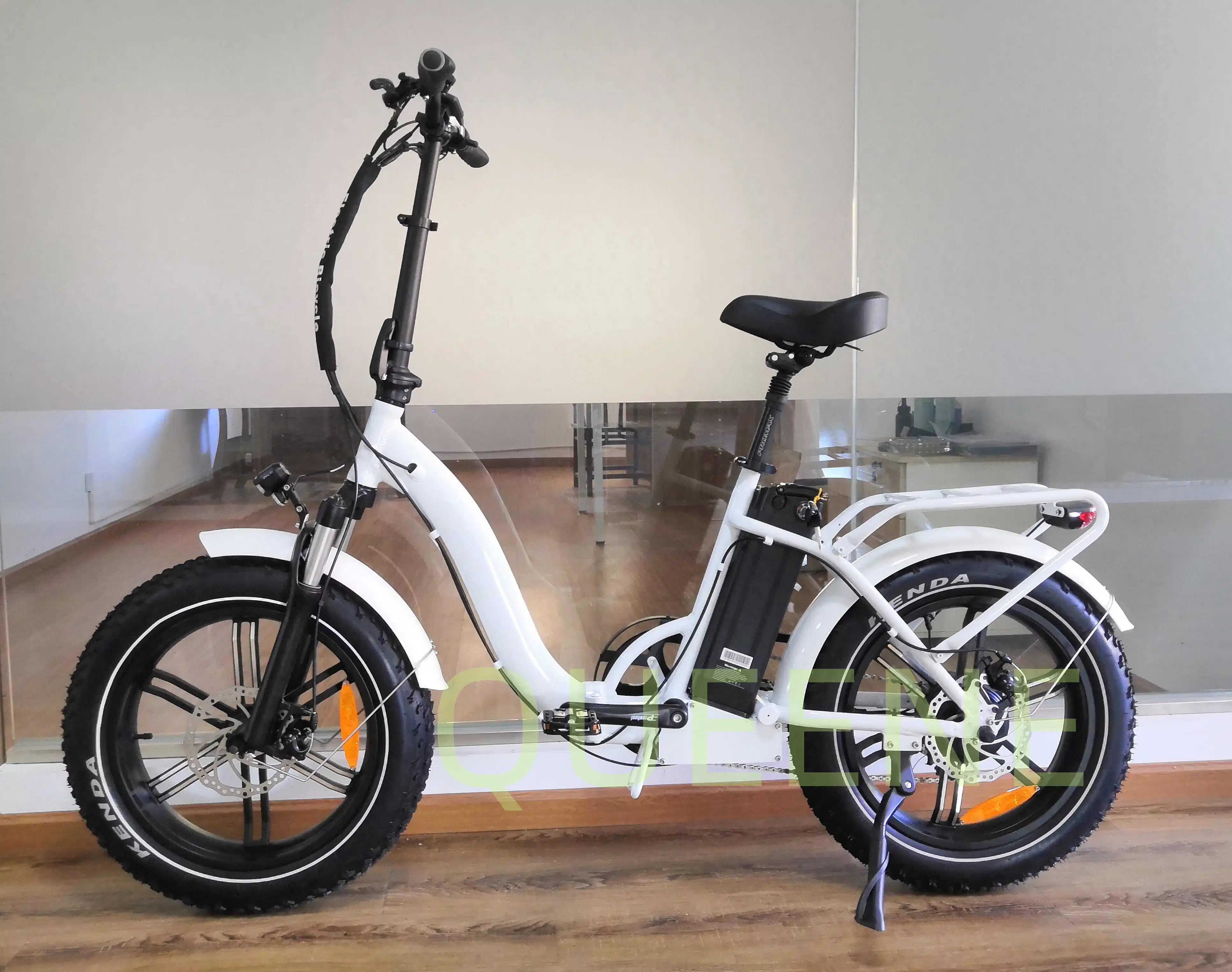 Moda Queene ciclomotor eléctrico suspensión total bicicleta eléctrica plegable Ebike para la venta