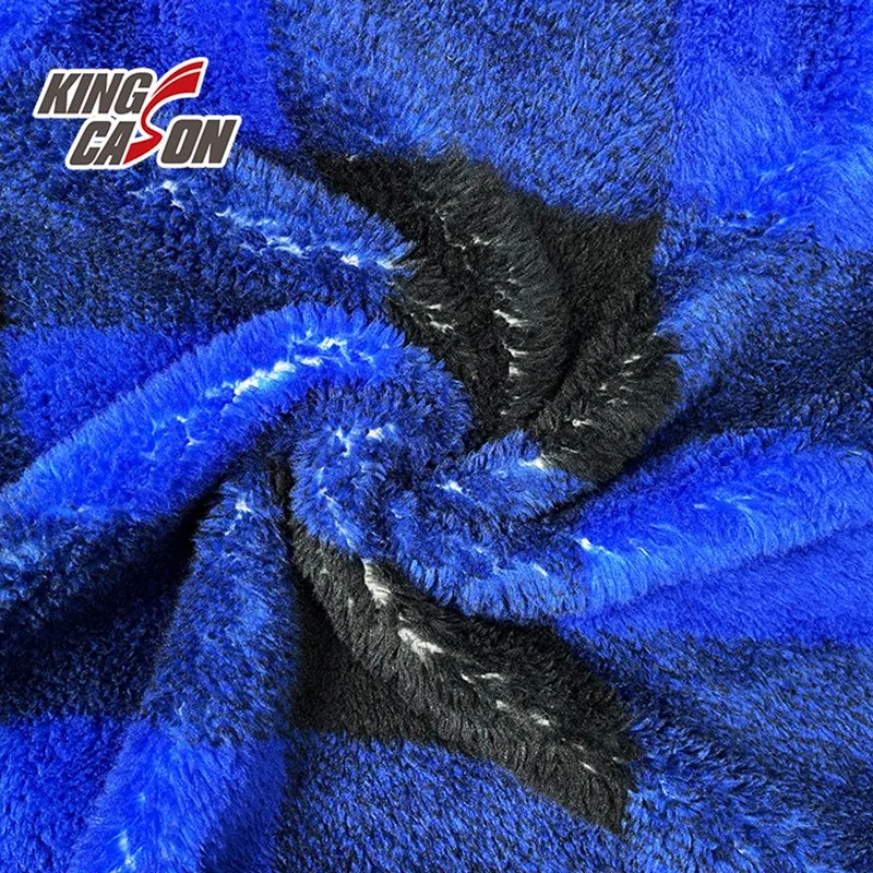 تصميم Kingcason الشعبية لون مخصص أزرق القطب الشمالي قماش Fleece من أجل بطانية مقنبة