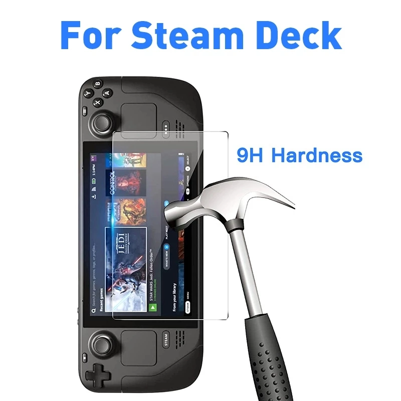 Tempered Glass for Valve Steam Deck Game Console 9h Film for Steam Deck Screen Accessories Anti-Scratch 0.33mm Glass