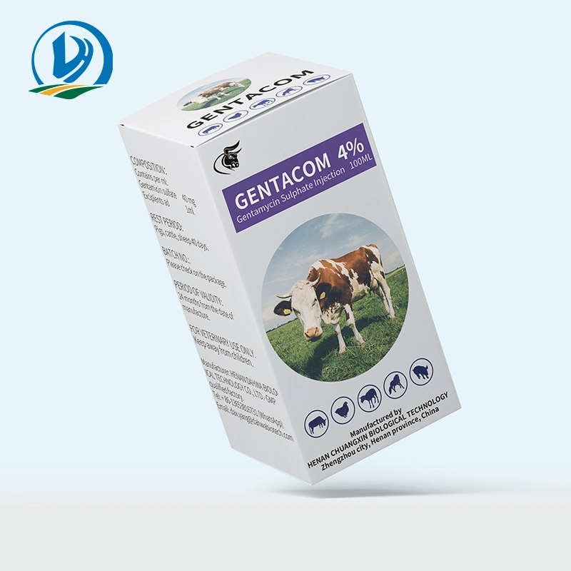 Anti-infecção gentamicina sulfato injecção 10% 100 ml Veterinária