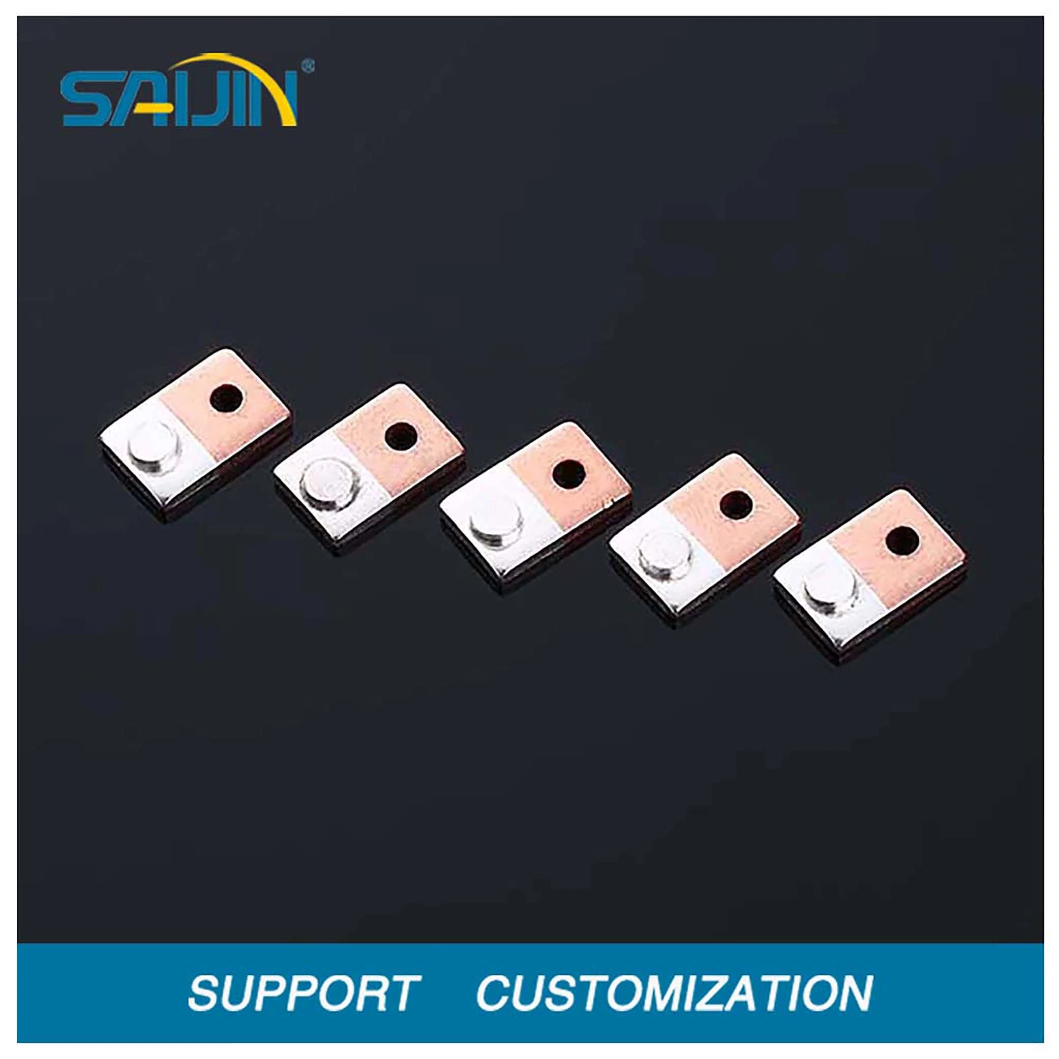 Electrical Copper Stamping Parts Switch Socket Stamping Parts Brass Copper Metal Silver Inlay Contact Accessories