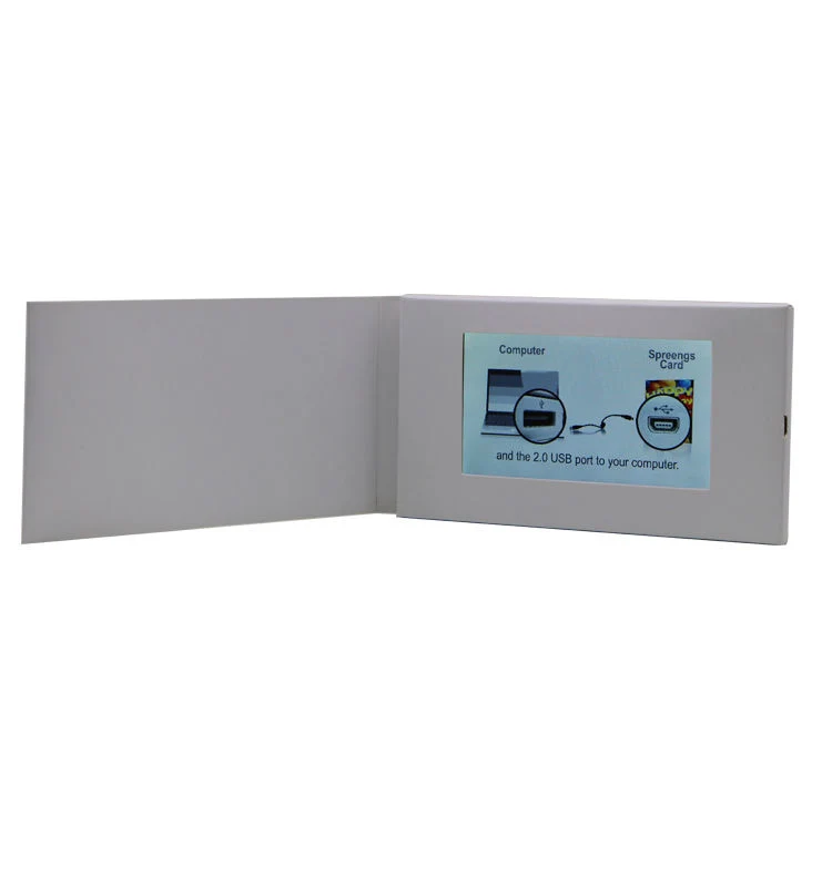 Personalised Blank 5inch LCD Video Greeting Card for Promotion