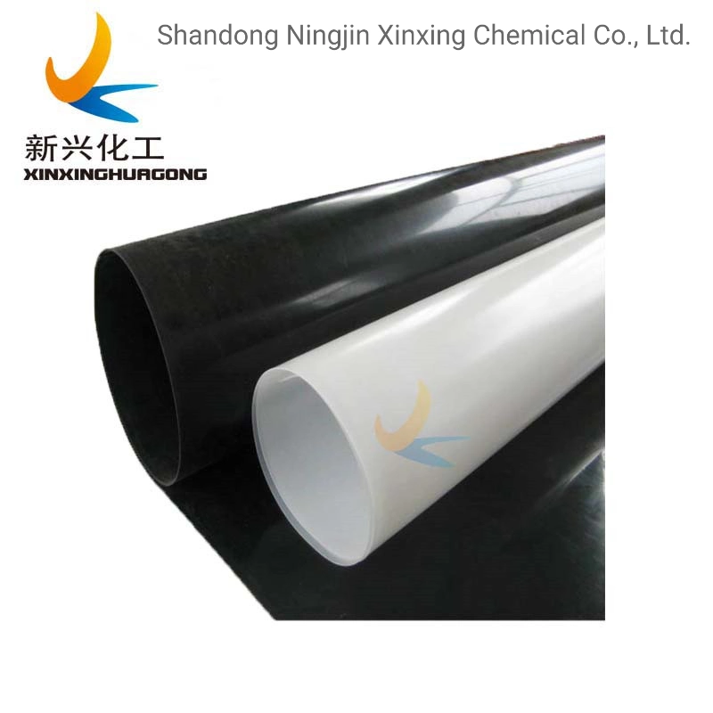 Environmental Protection Black and White Color HDPE Smooth Fish Farm Pond Liner Geomembrane