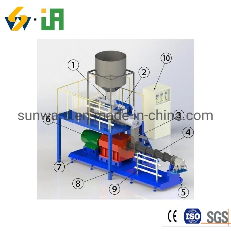 Full automatic Double-Shaft seca inchado trata de cães gatos fábrica de produção de máquinas de linha extrusor e o fornecedor do secador