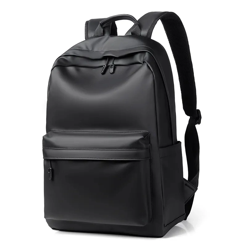 Beste Qualität PU Leder Rückenpaket dauerhafte Casual einfache Reisen Wasserdichte Laptop Rucksack Taschen für Herren