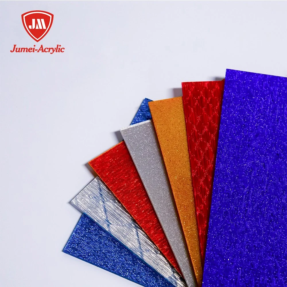 100% Pure Virgin Jumei Chinese Advanced Glitter Fabric Acrylic Sheet with Excellent Supervision