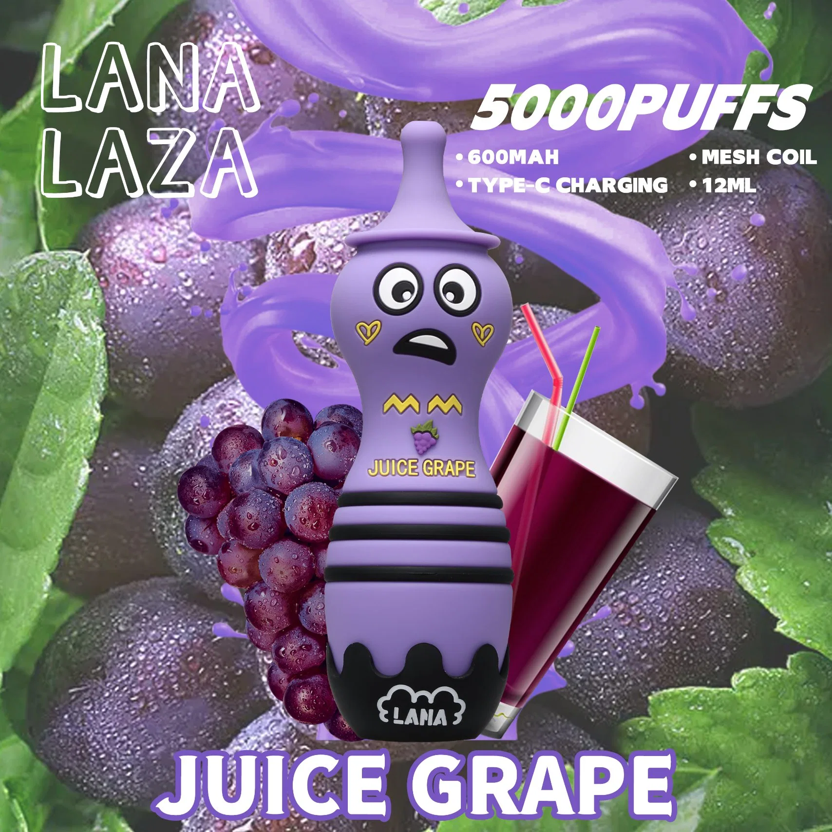 Hot Sale E-CIGS in Stock Disposable/Chargeable Vape Lana Laza 5000puffs