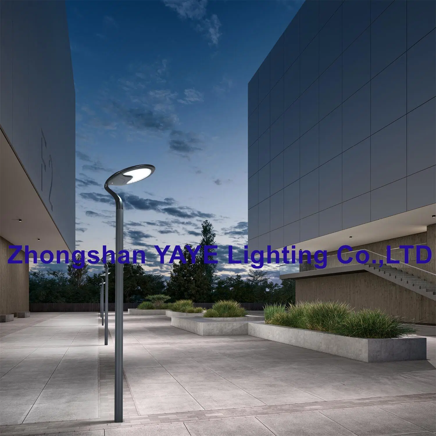 Yaye Factory CE/RoHS Outdoor Aluminum LED Solar Garden Road Park Pathway Decorative Lithium Battery Light 23 Years Lamp Supplies Export Experience