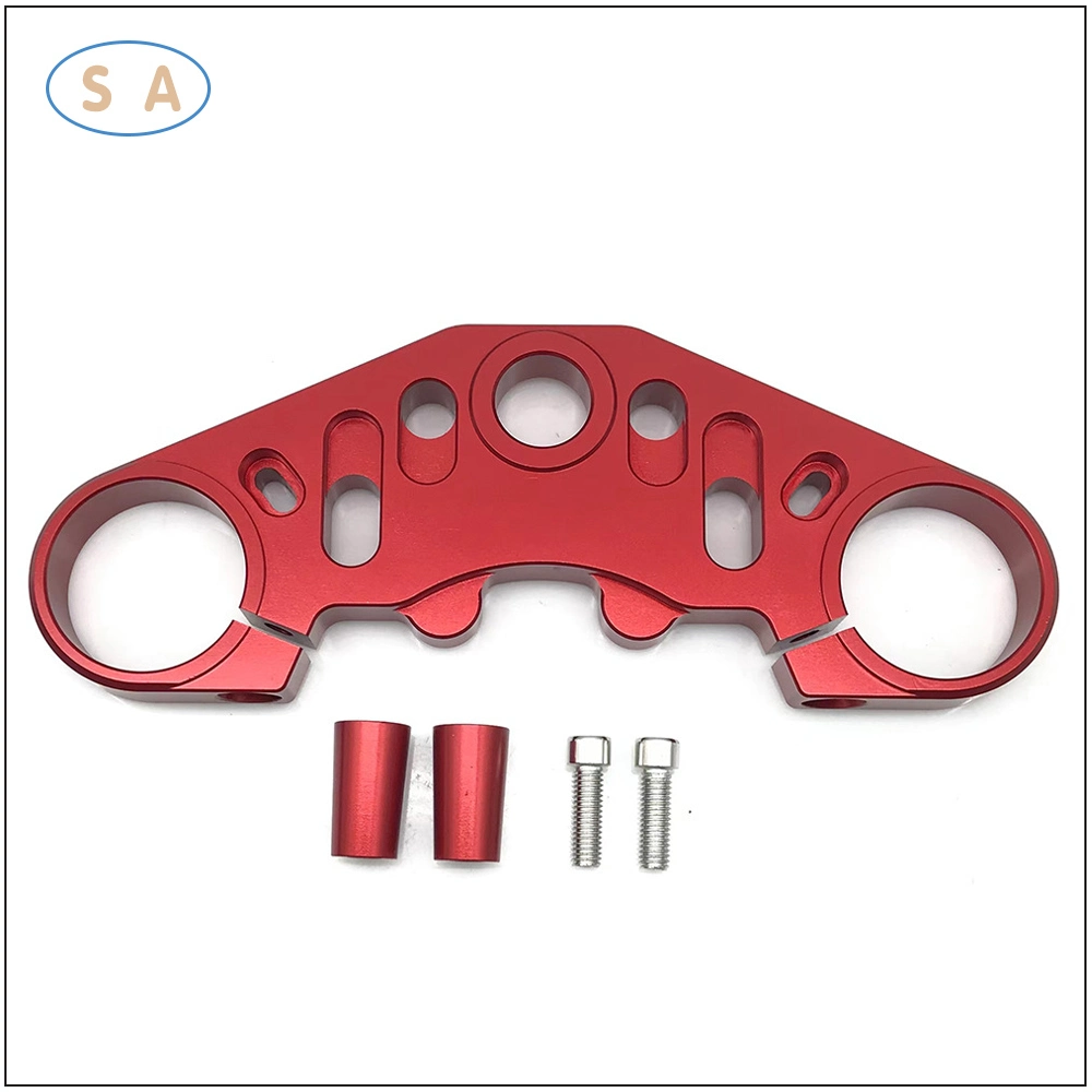 Custom CNC Machined Aluminum Front Upper Top Triple Tree Clamp Motorcycle Accessories