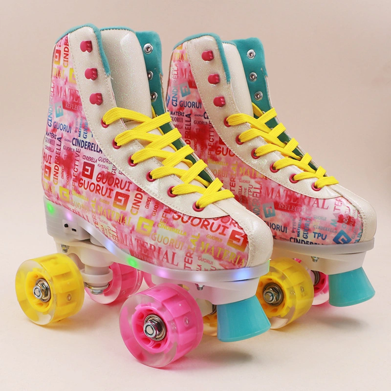 Classic Flashing Sneaker Quad Roller Skate