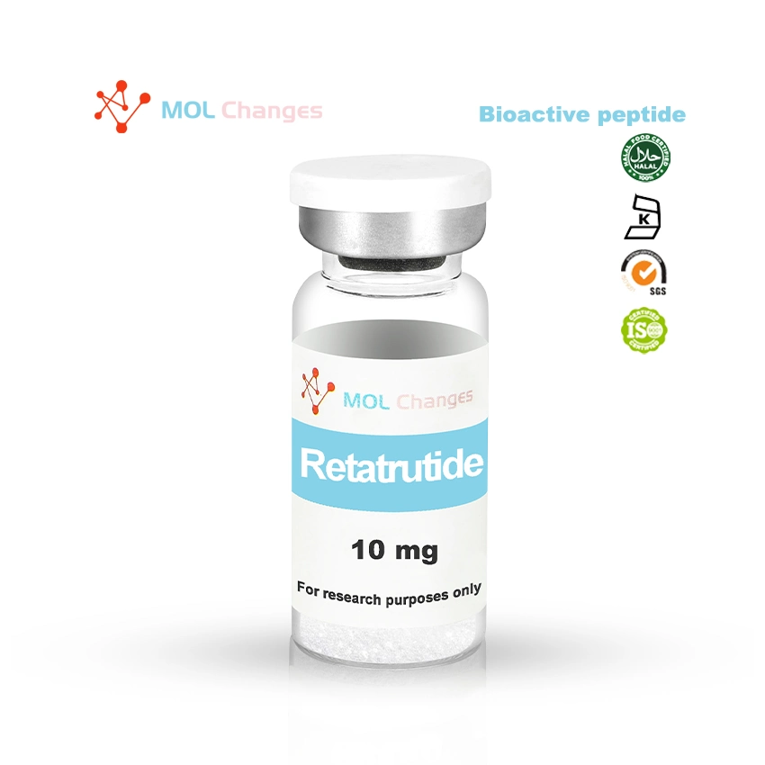 Perte de poids de haute qualité injection Retatrutide peptide lyophilisé acétate de poudre Flacons cas 2381089-83-2 Gipr/GLP-1r 10 mg