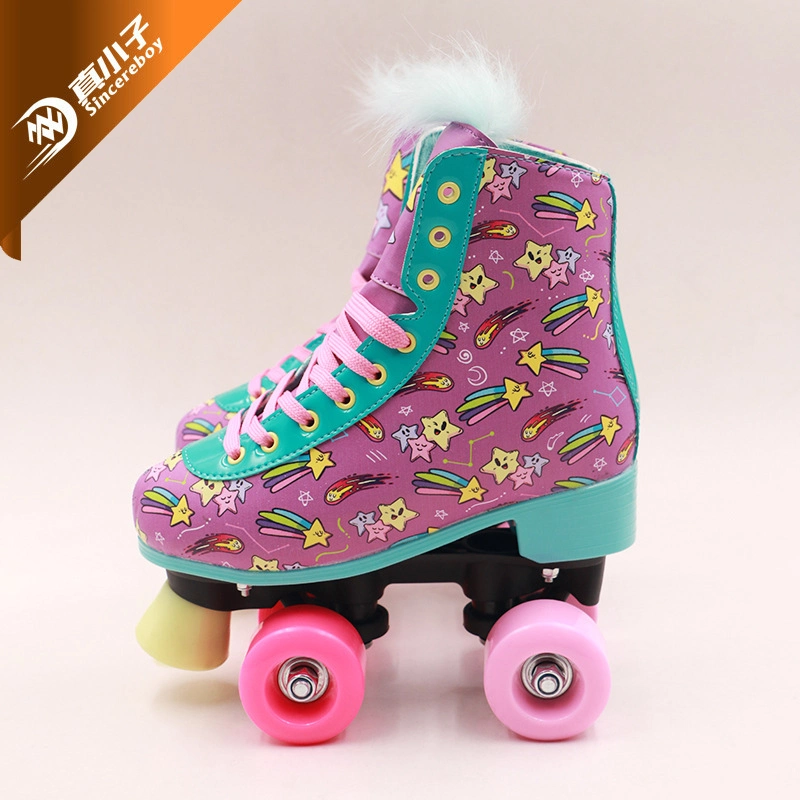 High End New Materials Adjustable Artistic Quad Roller Skates