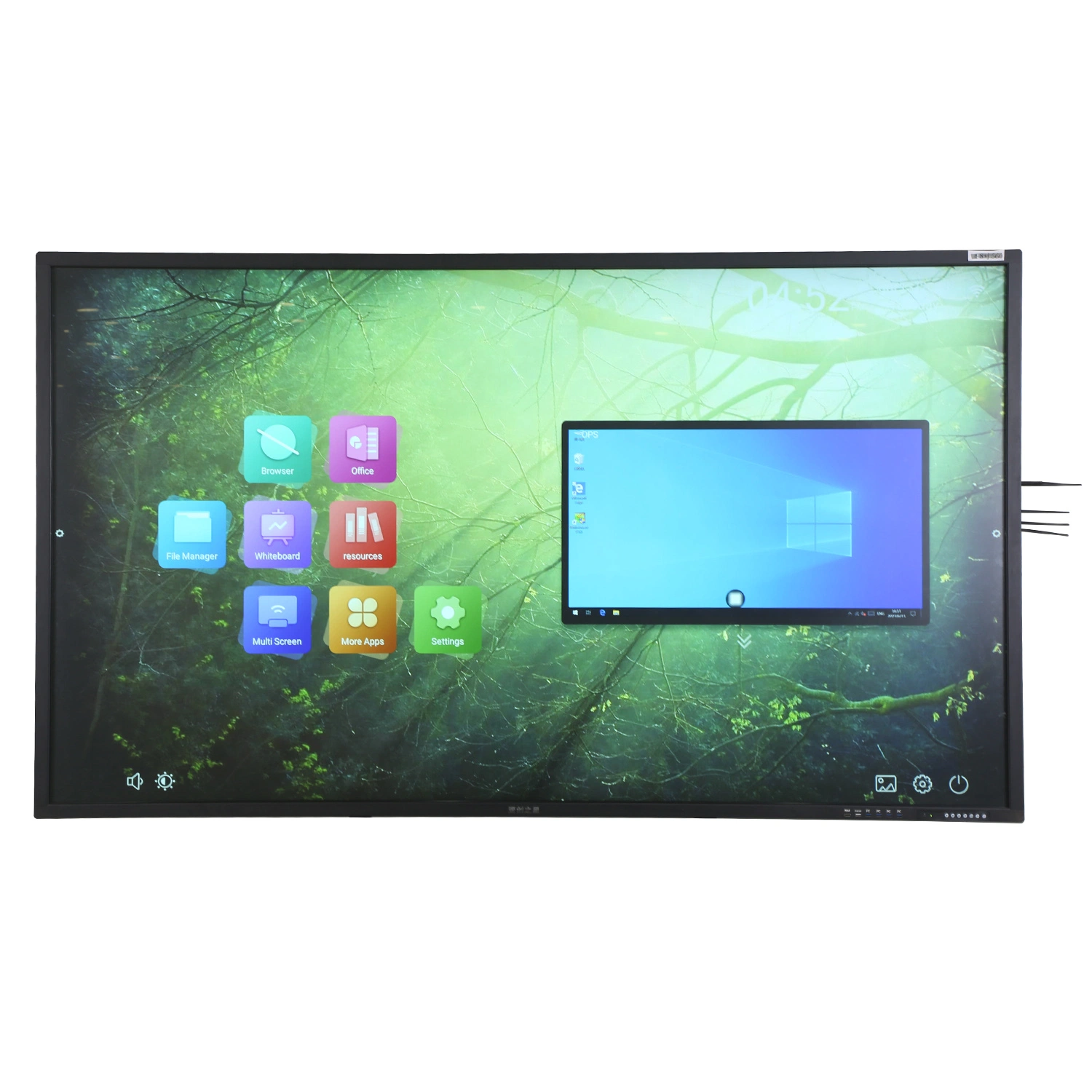 85 Inch FHD 4K LED Screen Multi Touch Infrared Screen Monitor All in One PC Interactive Smart Kiosk for Office