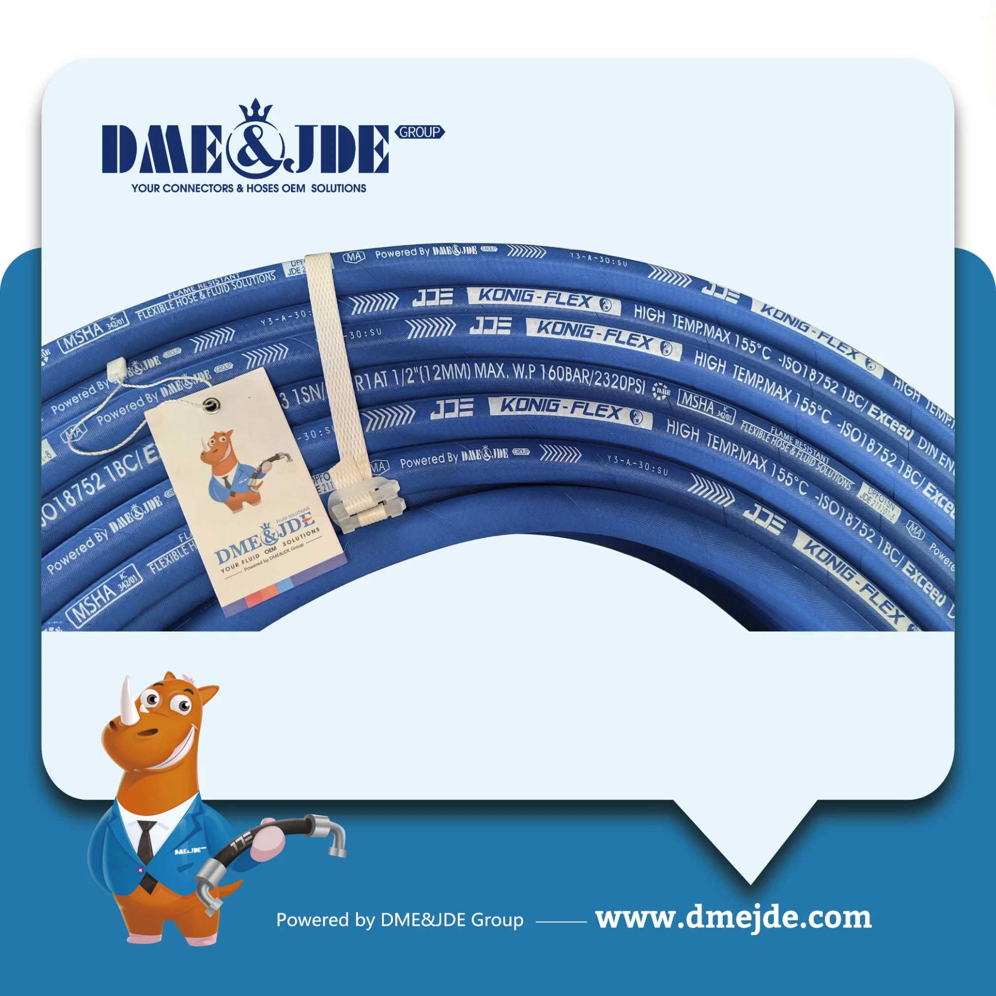 Steam Hose with Textile Braid Reinforcement (2TB)