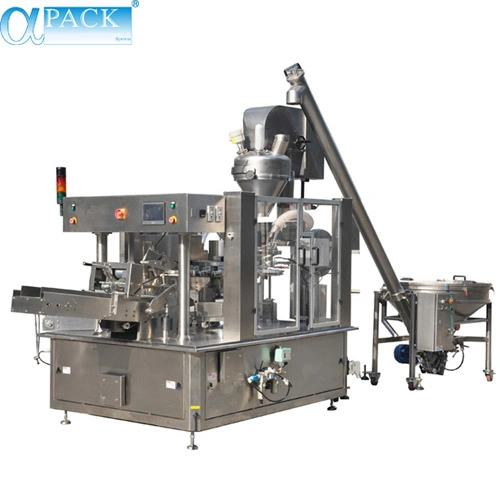 Guest Bag Packing Machine Automatic Multi-Function Rotary Pre-Made Pouch Bag Filling Powder/Food/Package/Packaging Packing Machine (AP-8BT)