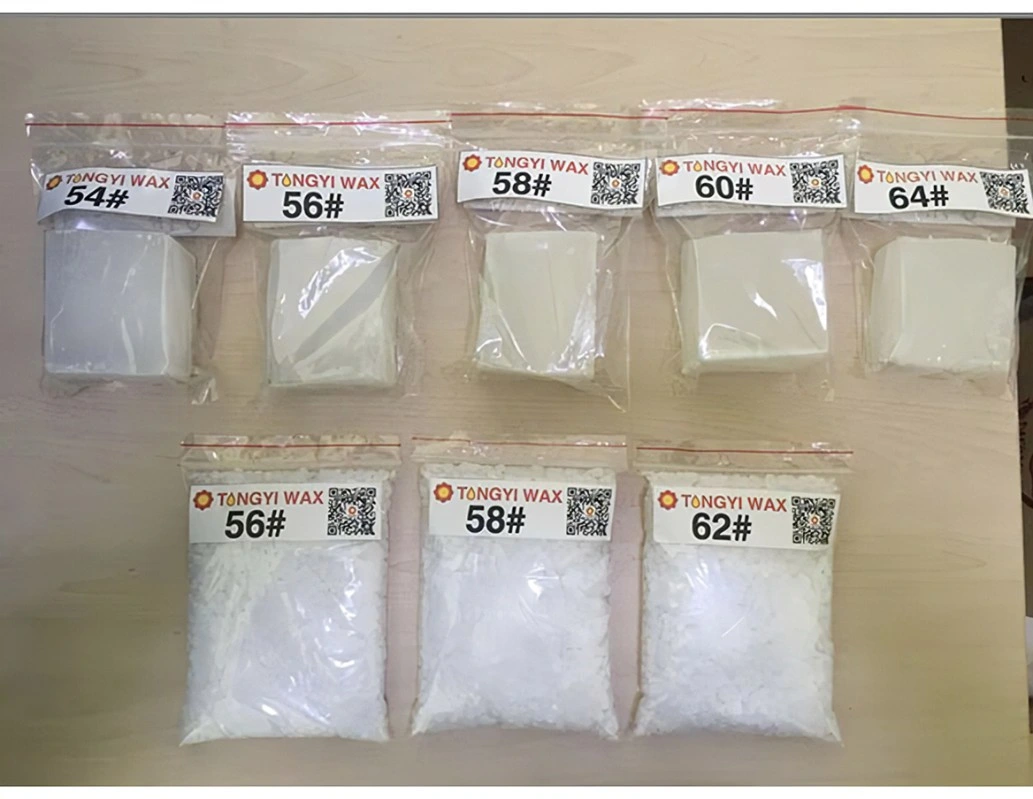 Factory Price Bulk 58-60 Fully and Semi Refined Types for Cosmetic/Food /Candle