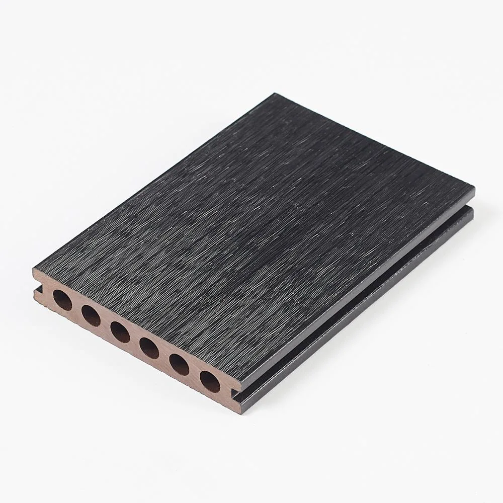 China Fabricación Terrance exterior impermeable resistente al moho WPC Co-Extrusion techado compuesto de plástico de la superficie del suelo de madera