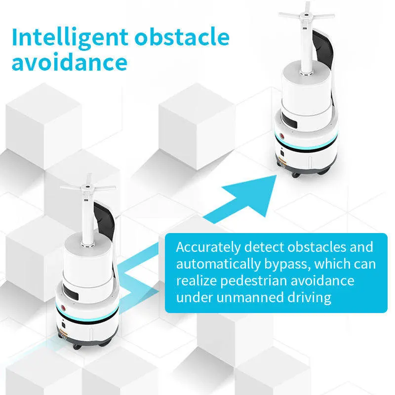 L'air Disinfectig désinfecter stérilisateur Robot de l'assainissement et la désinfection des robots