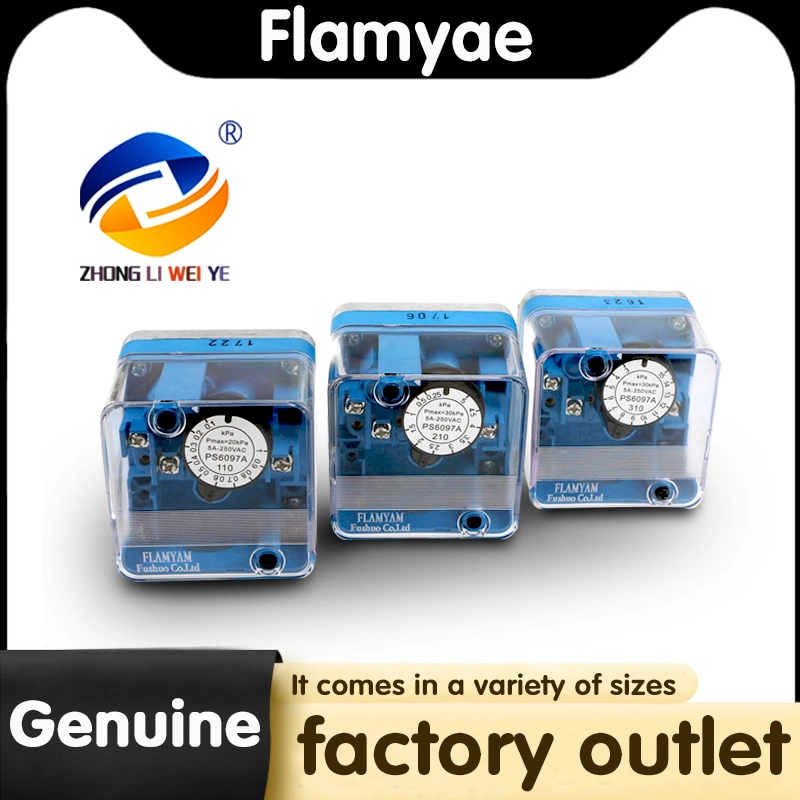 Flamyae Air Pressure Switch PS6097A110 Gas Air Pressure Switch Directly Supplied by Chinese Factory Original and Genuine