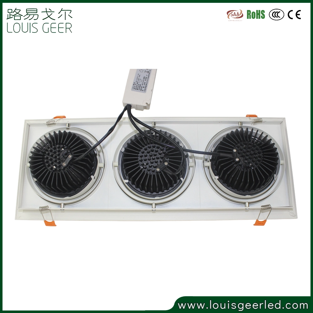 High quality/High cost performance  AC85-265V 36W COB LED Recessed Grille Light with Ce RoHS Approved