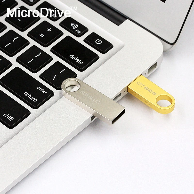 Silver Golden Pen Drive USB Flash Disk Pendrive with Logo