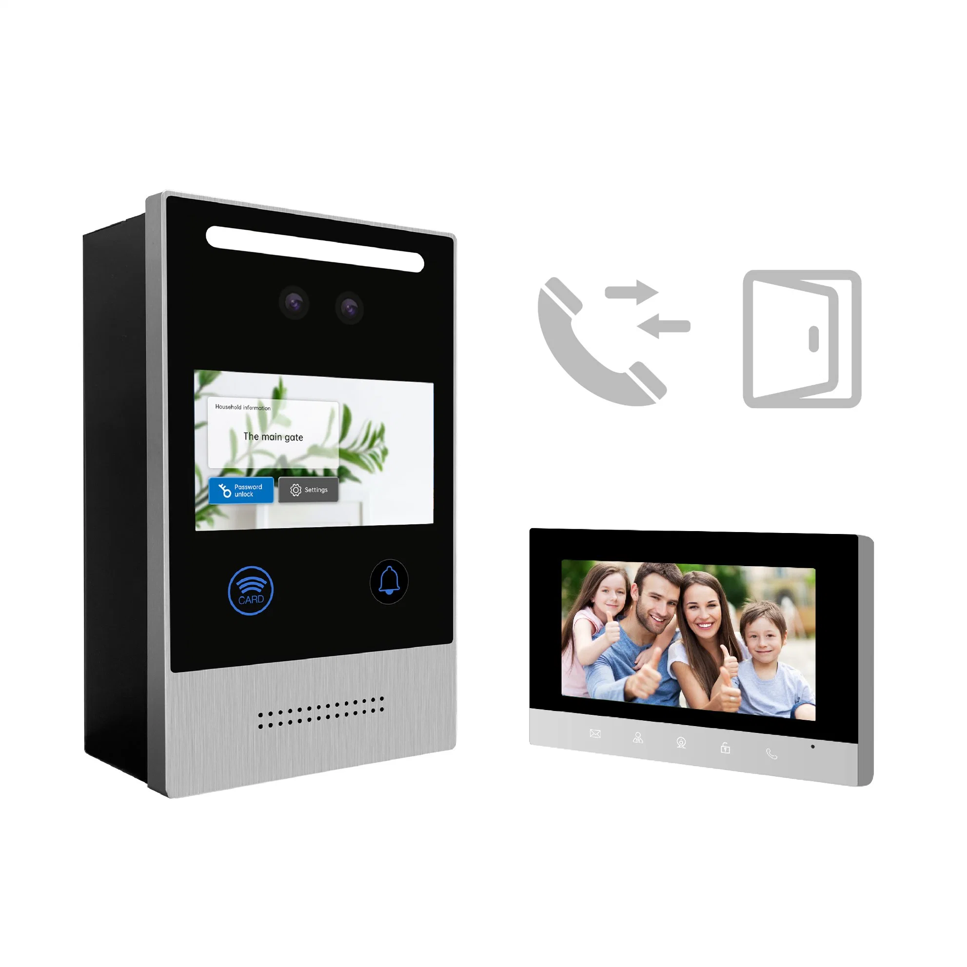 Multi Appartement vidéo porte téléphone IP Intercom système Tuya porte