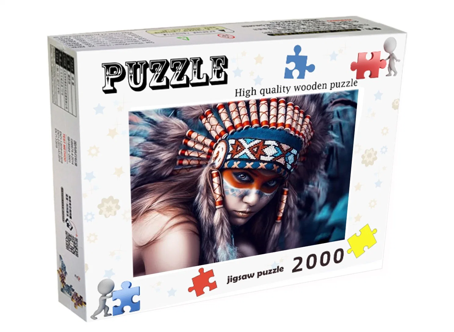 Tribal Girls 2000 Piece Puzzle plástico en masa con patrones personalizables, tamaños y número de piezas para regalos de juguete para adultos y niños.