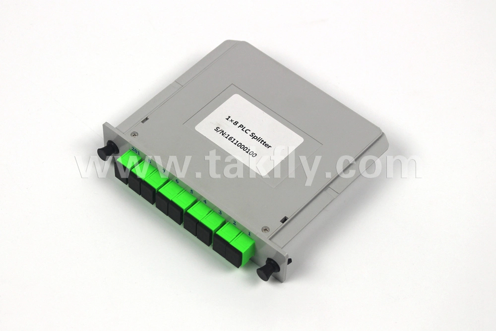 Sc APC 1X8 Cassette Card Inserting PLC Splitter Module