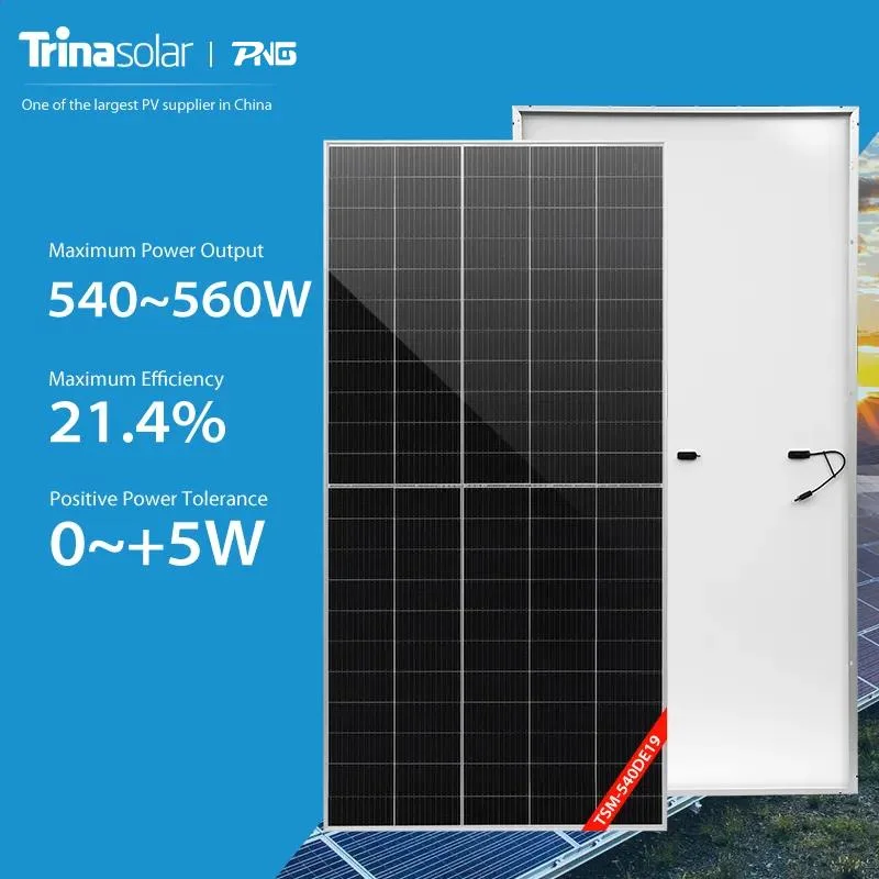 Trina Solar Panel Vertex 210mm 530W 535W 540W 545W 550W Half Cell Bifacial Monocrystalline Module