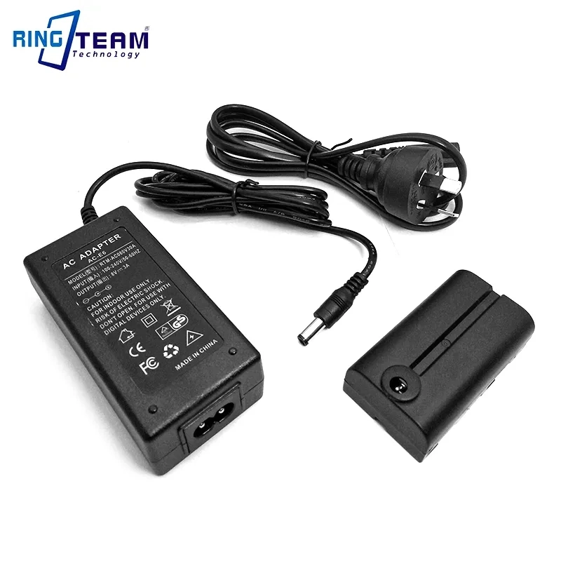 8V AC Power Adapter Plus Np-F550 Dummy Battery Decode Np-F970 F750 F570 for Sony HVR-M10p, HVR-M10u, HVR-V1e V1