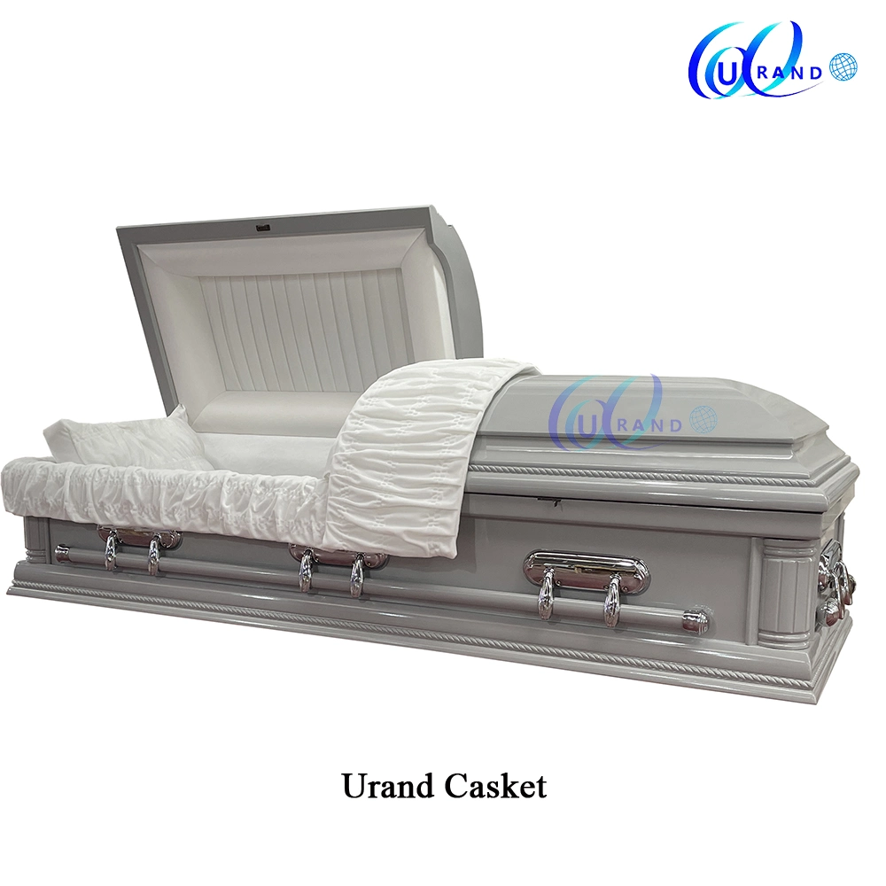 Metal Silver Color Unique Color for Special You Like Silver 18ga Solid Wood Casket