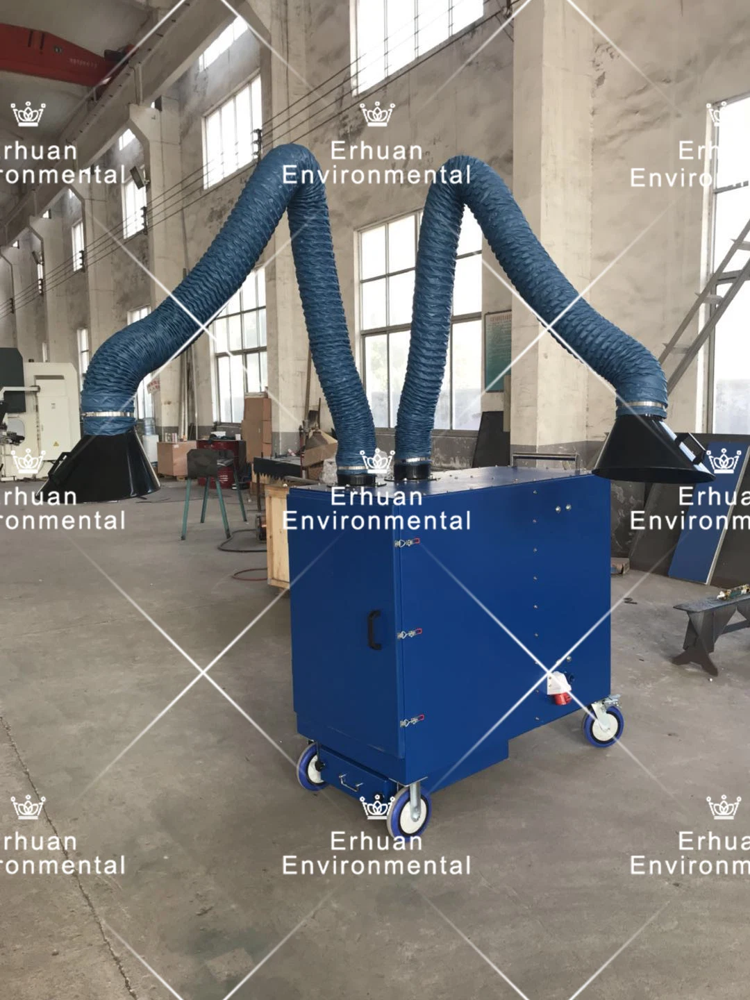 Erhuan Flexible Fume Extraction Arm Welding Smoke Extraction Hood Arms Hose Self Supporting