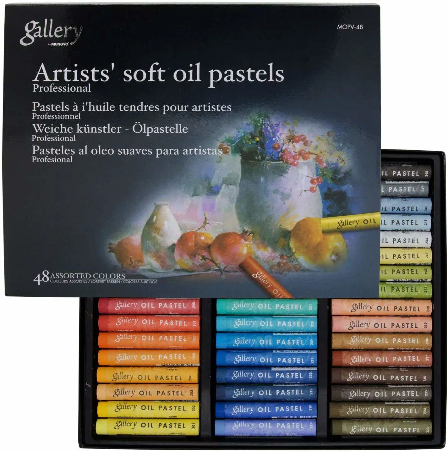 Os pastéis de óleo 48 Gallery Óleo suave pastéis para as crianças a artista aluno cores pastéis de Óleo