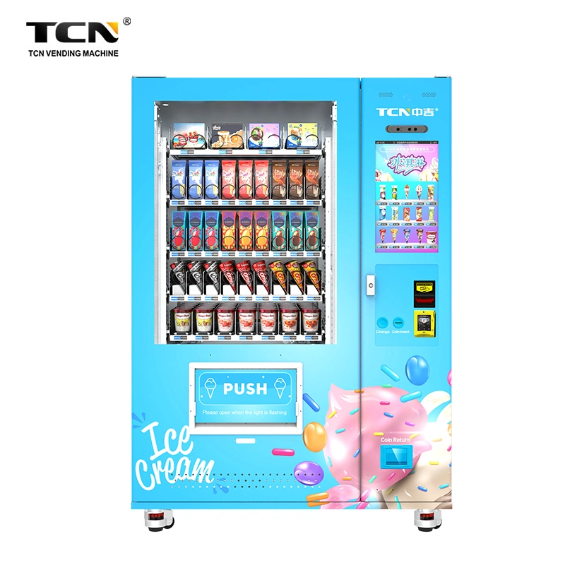 Tcn ODM/OEM Automatic Ice Cream Frozen Food Vending Machine Yogurt Food Frozen Vending Machine