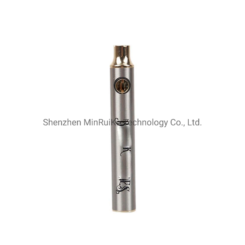 BK Batterie Messing Knöchel Batterien E Zigarette Vape Pen 900mAh Gold Holz SS Vorerhitzer VV für dicke Ölkartuschen Batterie