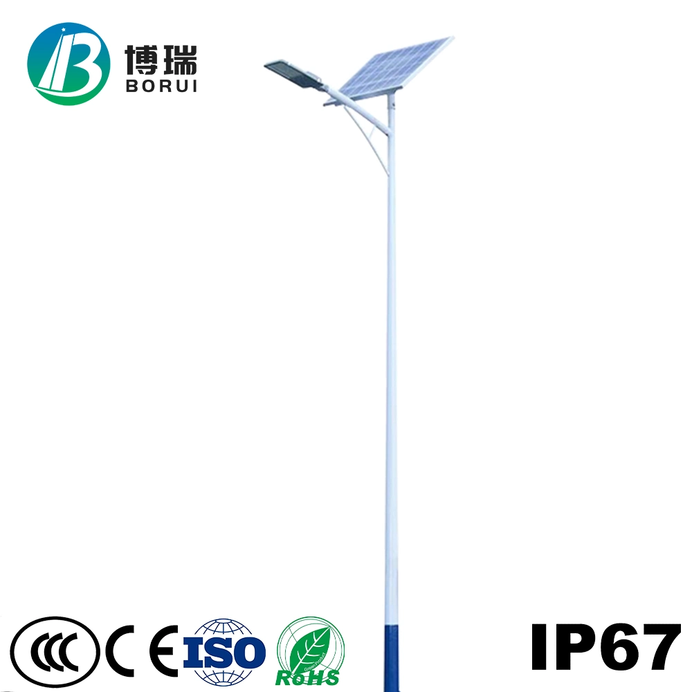 Fabricante de topo na China LED de 50 W com luz de rua solar de 8 m