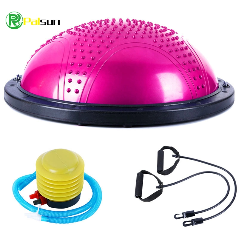 High Quality Colourful Anti-Burst Fitness Soft Eco-Friendly Yoga Ball Yoga Hemisphere