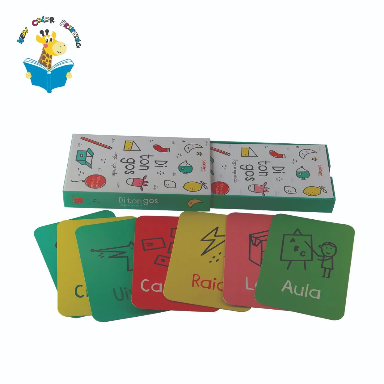 Crianças impressão do jogo de cartão de papel