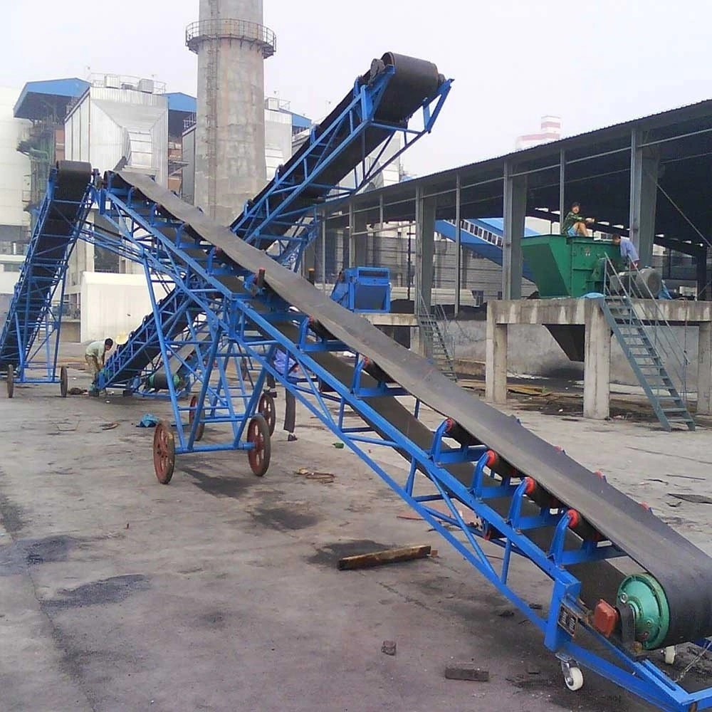 Inclined Mobile Conveyor Belt Machine