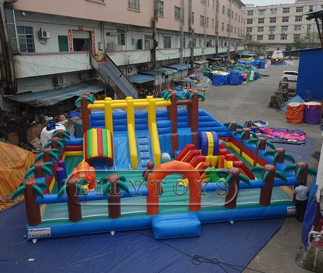 Large Inflatable Amusement Park for Jumping/Inflatable Bouncer Castle with Slide for Commercial Use