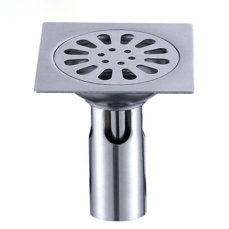 Good Quality Bathroom Cleaner 10X10cm Hair Catcher 4 Inches 304 Stainless Steel Floor Drain Water Seal for Bathroom