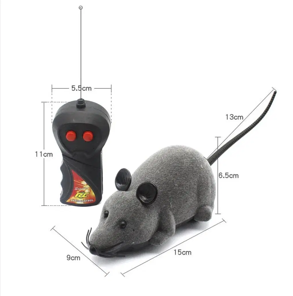 Hot Selling Electric Remote Control Cat Interactive Plush Mouse Catching Toy