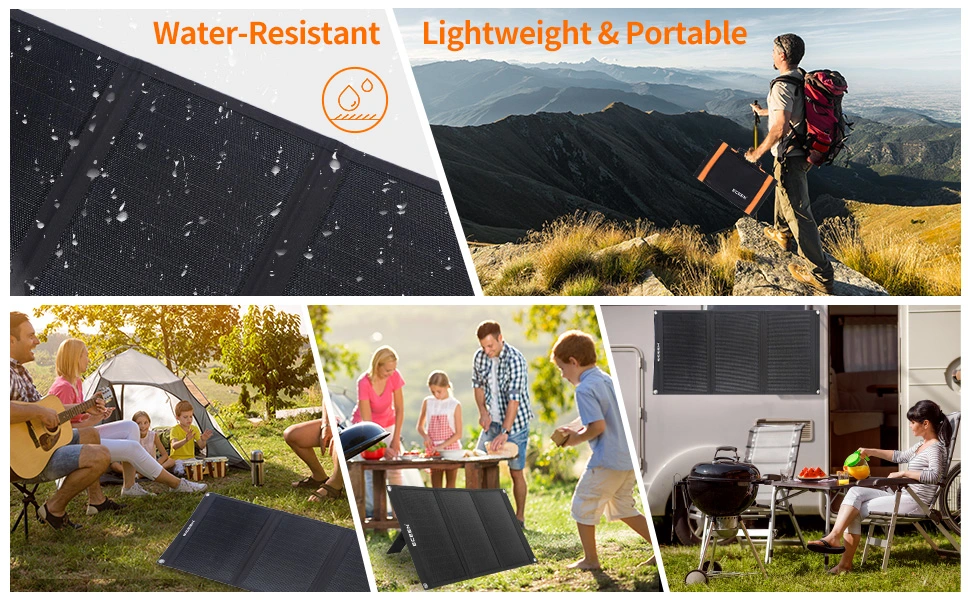 Camping La generadora de energía solar generador de energía solar portátil