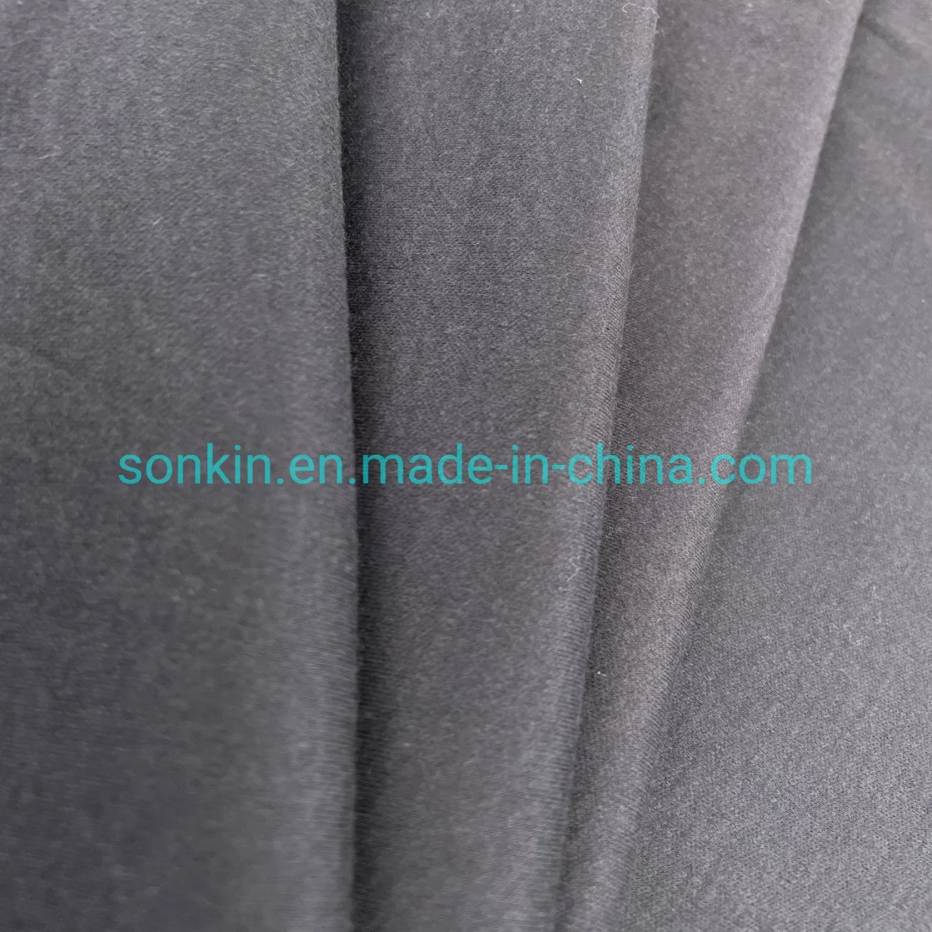 220GSM Black Anti-Static Modacrylic Cotton Flame Retardant Knitted Fabric